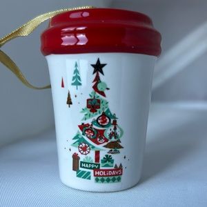 🎄 Starbucks Disney Parks happy holidays Christmas tree ceramic hot cup ornament